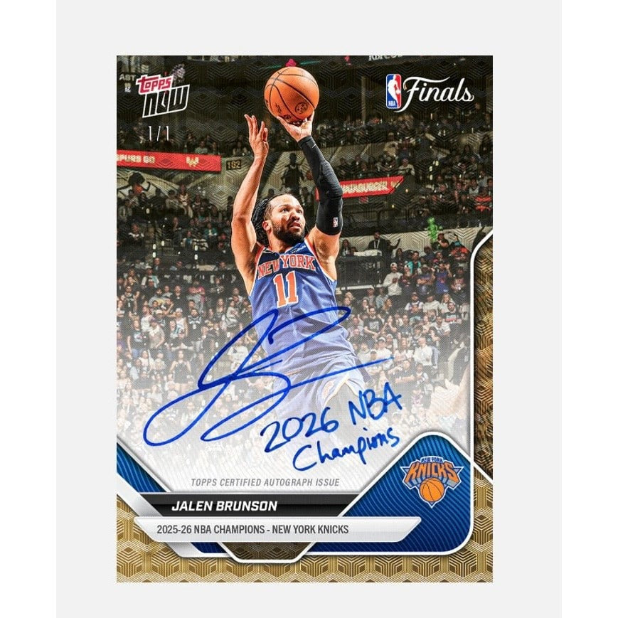 2025-26 Sealed Topps NOW NBA Finals NY Knicks Champs 16-Card Team Set Look For