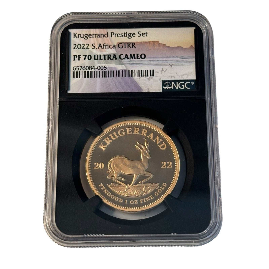 2022 Gold Krugerrand Prestige Set six coins PF70 graded in wooden display box limited 600 sets