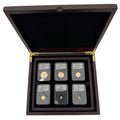 2022 Gold Krugerrand Prestige Set of six graded PF70 coins in wooden display box
