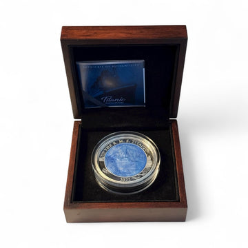 243/750 2022 R.M.S. Titanic 5 oz SILVER Proof Coin Mother of Pearl COA Box MINT!