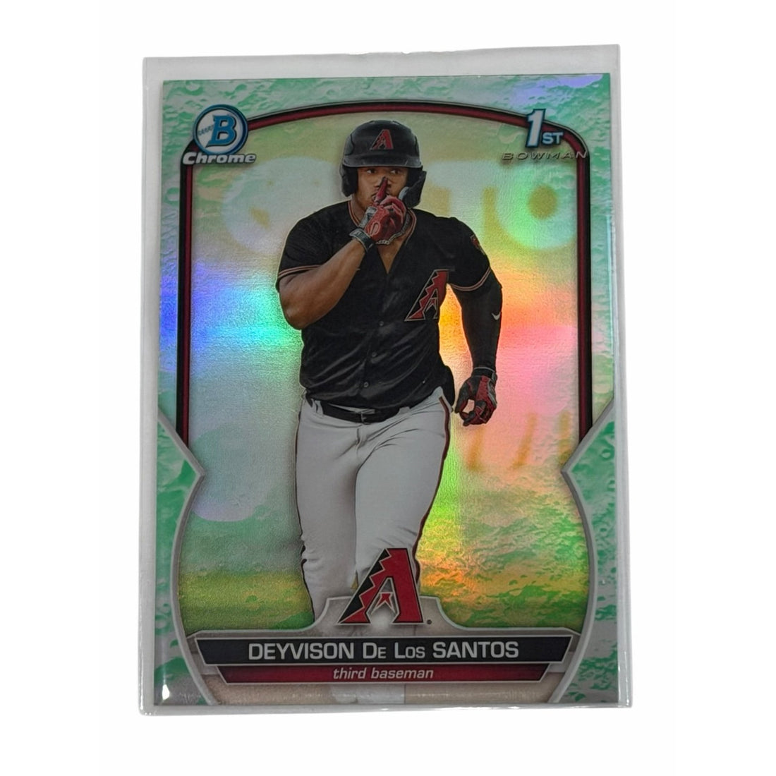 Deyvison De Los Santos 1st Bowman Deyvison De Los Santos 1st Bowman Chrome Refractor BCP-116 MLB Arizona Diamondb
