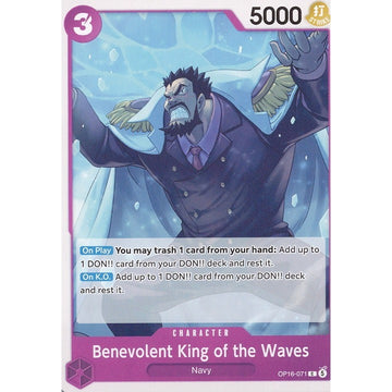 Benevolent King of the Waves OP16-071 Common English One Piece Card Game