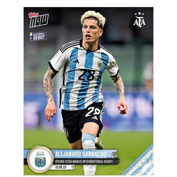 5404 PR Alejandro Garnacho Argentina Topps NOW National Debut #2 Manchester U