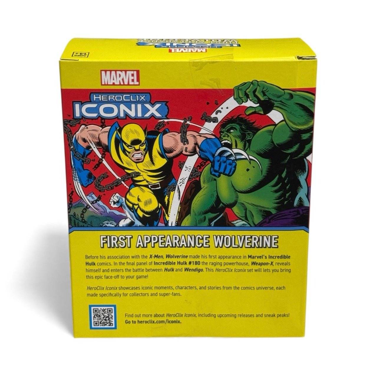 Marvel HeroClix ICONIX First Appearance Wolverine Hulk Wendigo sealed collector display box
