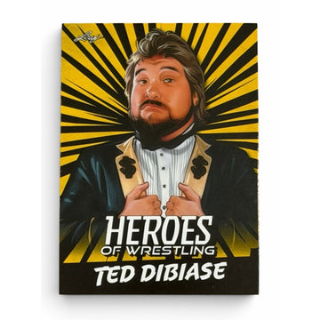 2023 Leaf Heroes of Wrestling Ted DiBiase B-10 Million Dollar Man WWE WWF Card