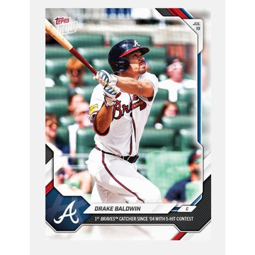 Drake Baldwin 2026 MLB Topps NOW #467 Atlanta Braves Super Limited 910 PR