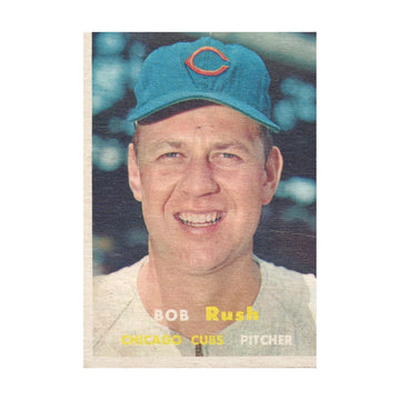 Bob Rush 1957 Topps #137 MLB Chicago Cubs Vintage VG Raw Baseball Card