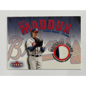 Greg Maddux 2001 Fleer Game Worn Jersey Atlanta Braves MLB HOF Patch