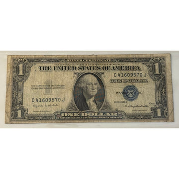 **1935**! G $1 Silver Certificate Blue Seal Smith Dillon Circulated **US Note**!