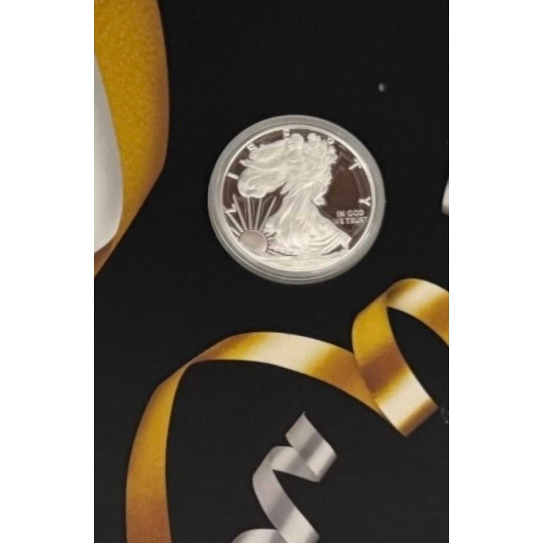 2021 United States Mint Congratulations Set with 2021W American Silver Eagle coin in decorative packaging