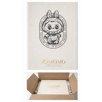 NEW ZIMOMO Original Plush Designer Art Toy w Necklace I Found You Card Box