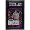Mac McClung 2021-22 Panini Prizm Pink Circles Auto basketball card graded 10