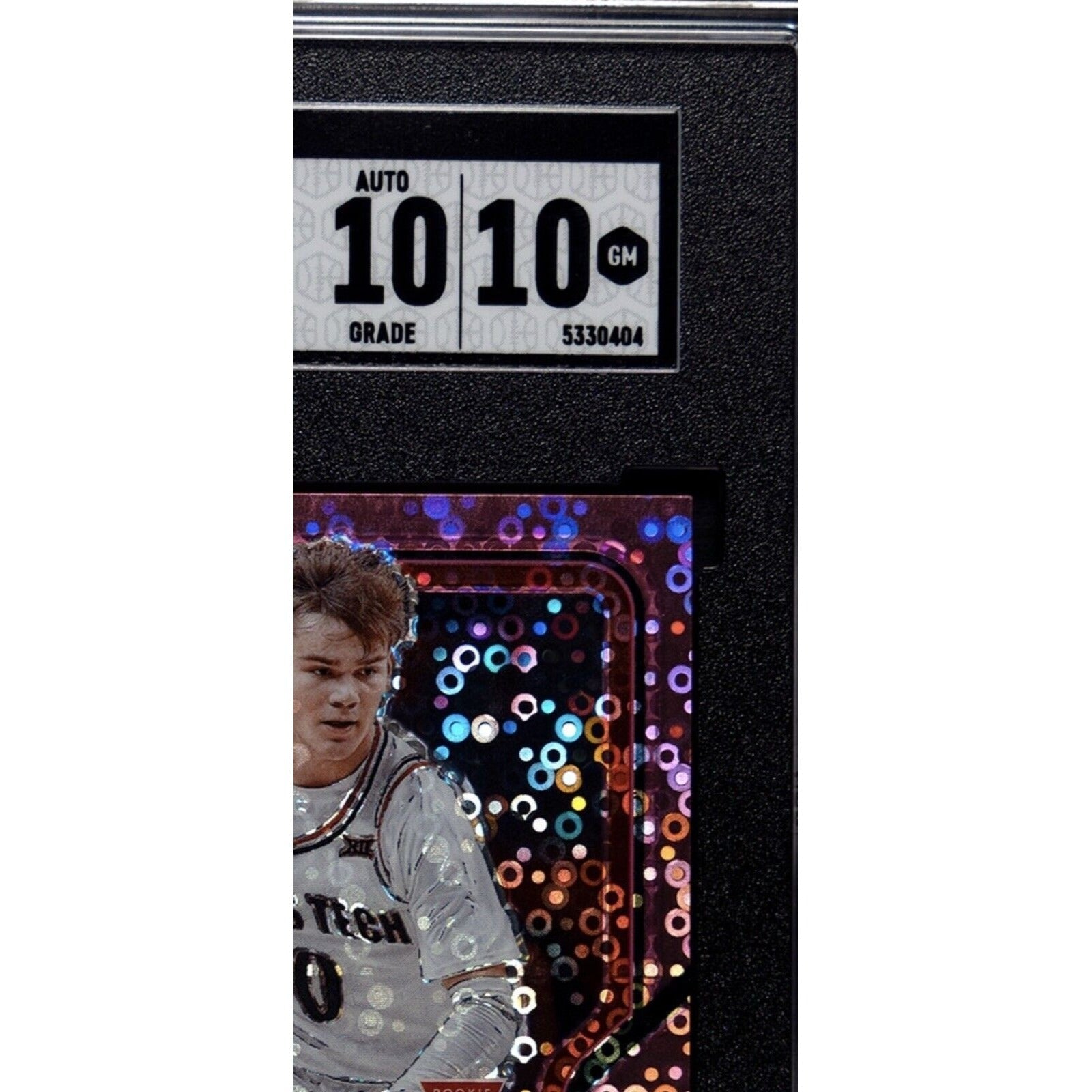 Mac McClung 2021-22 Panini HD Prizm AUTO 19/20 NBA Slam Dunk Champ graded 10 with holo-disco pink circles