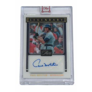 Paul Molitor 2022 Panini Three and Two Legendary Auto 10/10 HOF Brewers SSP
