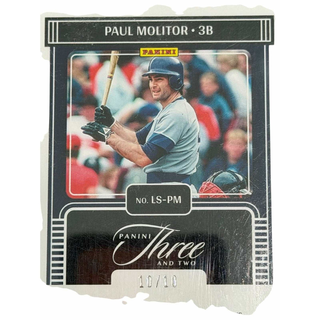 Paul Molitor 2022 Panini Three and Two Legendary Auto 10/10 HOF Brewers SSP