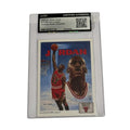 1991-92 Upper Deck Michael Jordan #75 Chicago Bulls checklist CGC certified authentic card