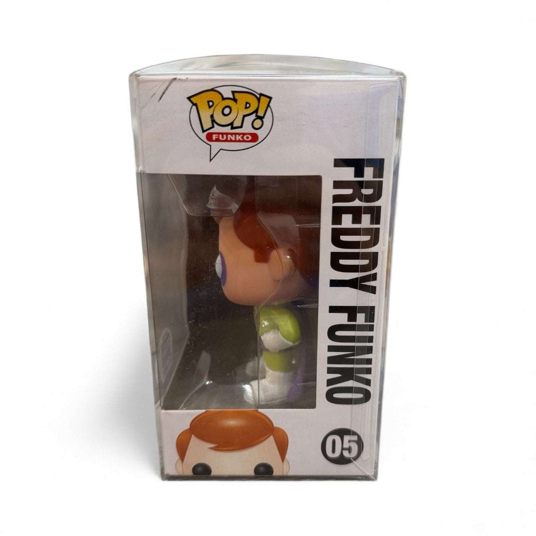 Freddy Funko Superhero #05 vaulted Funko-Shop exclusive vinyl figure in sealed protector case