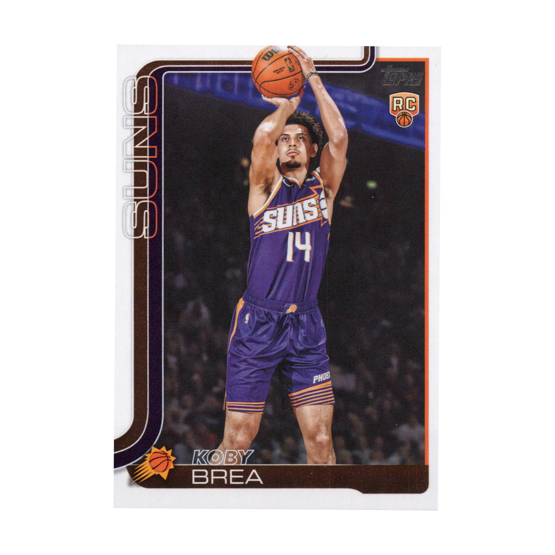 Koby Brea 2025-26 Topps Basketball #242 Phoenix Suns NBA Basketball Card - front