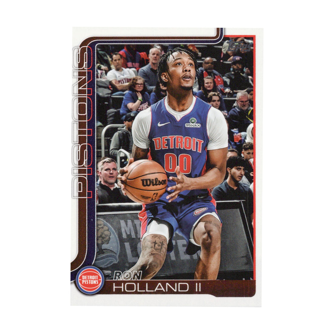 Ron Holland II 2025-26 Topps Basketball #42 Pistons NBA Basketball Card - front