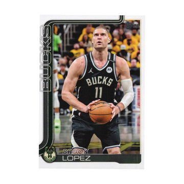 Brook Lopez 2025-26 Topps Basketball #58 Milwaukee Bucks NBA Basketball - front
