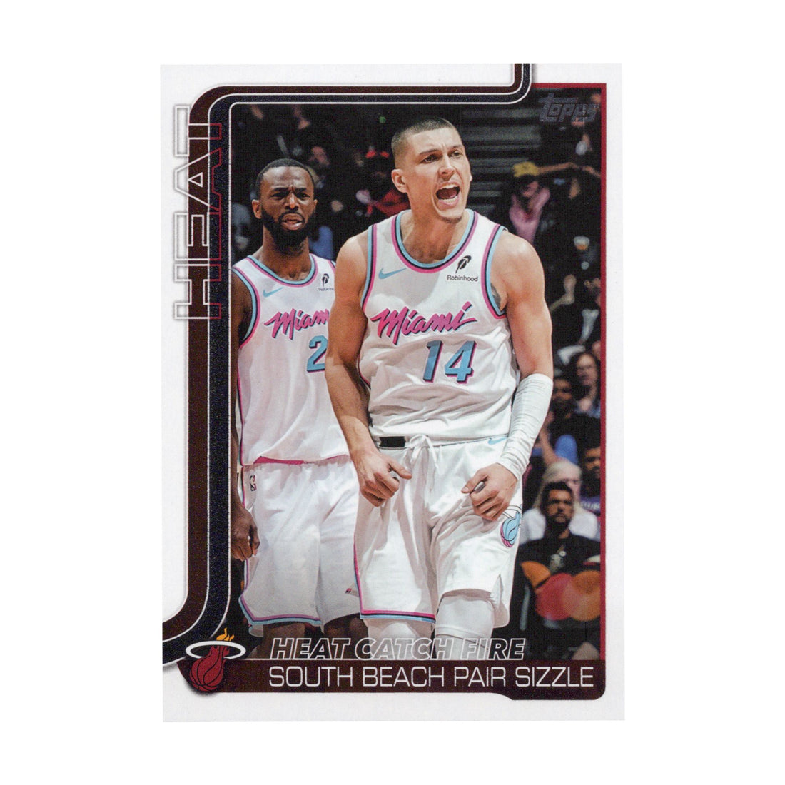 Miami Heat Catch Fire 2025-26 Topps Basketball #284 NBA Basketball Card - front