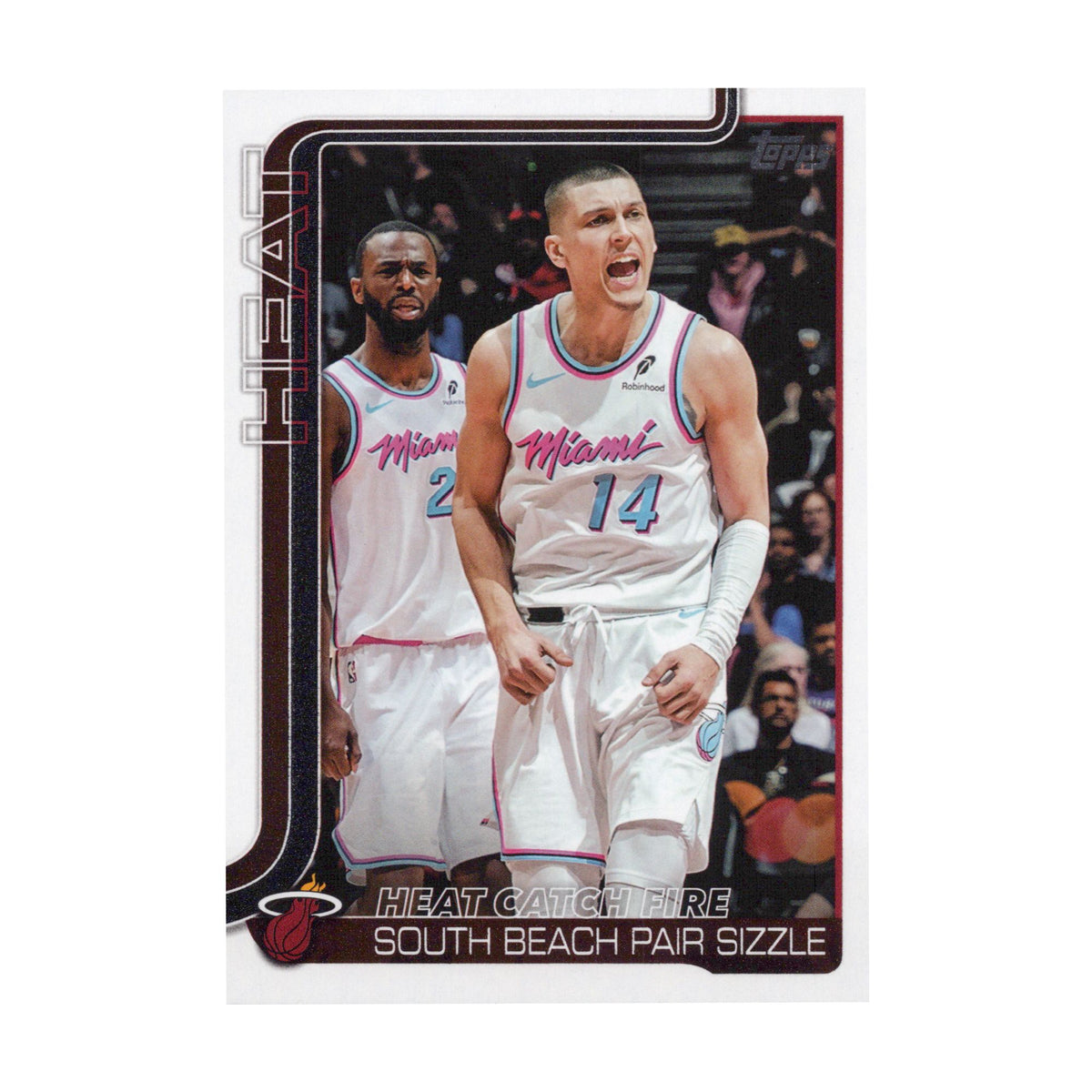 Miami Heat Catch Fire 2025-26 Topps Basketball #284 NBA Basketball Card - front