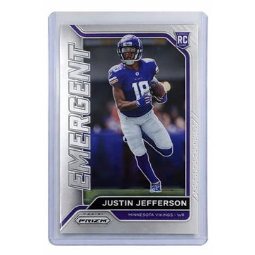 Justin Jefferson RC 2020 Panini Prizm Emergent #10 NFL Minnesota Vikings Rookie
