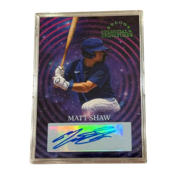 /15 Matt Shaw RC AUTO 2025 Meridian Celestial Signatures MLB Cubs Prospect