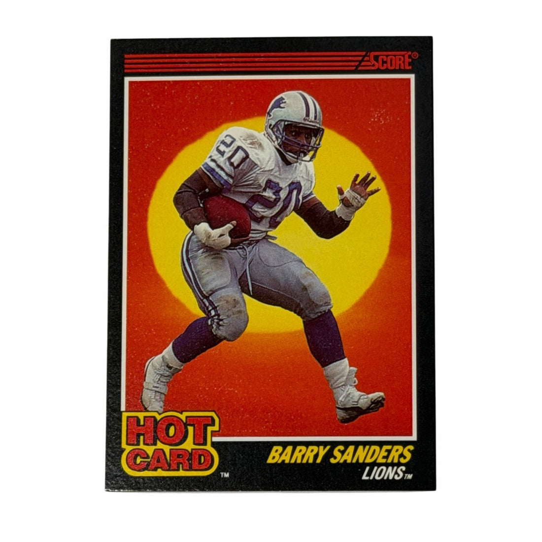 Vintage Barry Sanders NFL Detroit Lions Vintage Barry Sanders NFL Detroit Lions 1990 Score Hot Card 3 Football Card