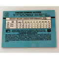 1988 Donruss Bo Jackson #220 Kansas City Royals baseball card, back