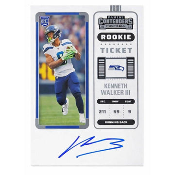 Kenneth Walker III RC Auto 2022 Panini Contenders Seahawks Super Bowl Champions
