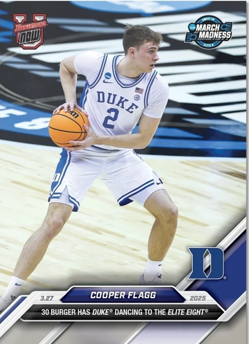 Cooper Flagg 2024-25 Bowman U NOW Card 101 Elite Eight