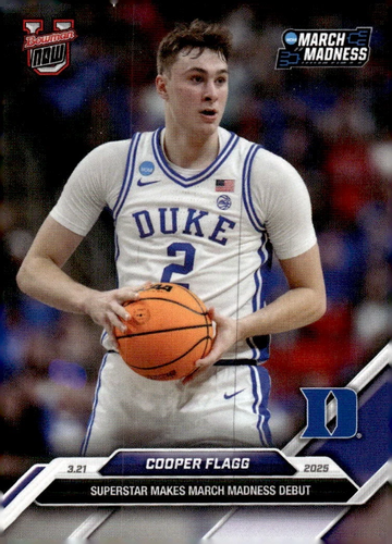 Cooper Flagg 2024-25 Bowman U NOW Card 95 March Madness debut