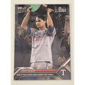 WORLD SERIES Corey Seager Topps NOW MVP Award Texas Rangers baseball card celebrating 2023 championship win