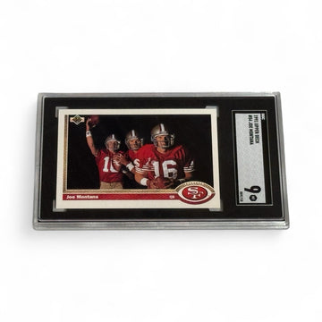 1991 UPPER DECK JOE MONTANA #54 MFL SAN FRANCISCO 49ERS HOF PSA 9 MINT NEW SLAB!