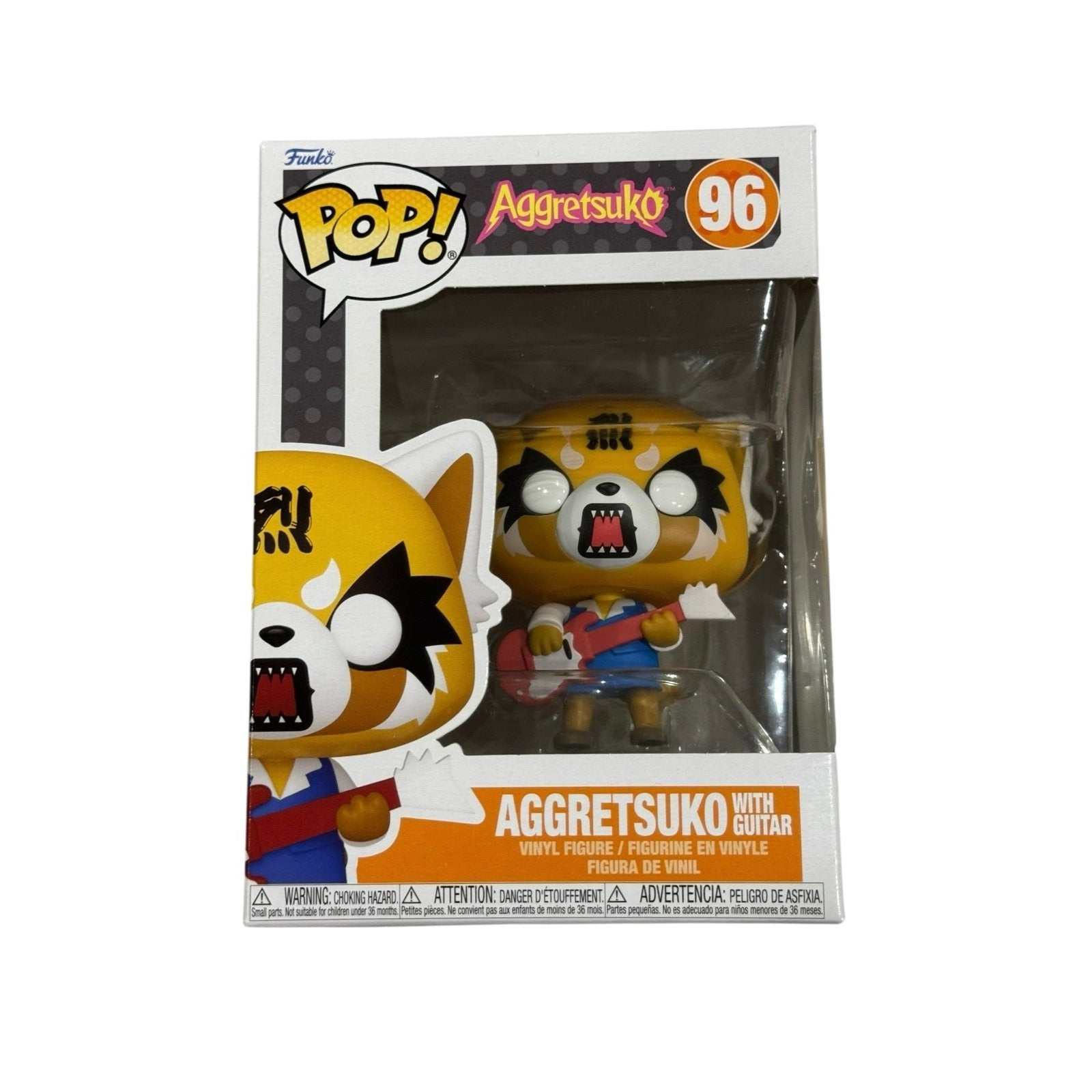 Funko Pop Aggretsuko in rage with guitar vinyl figure #96 sealed collectible
