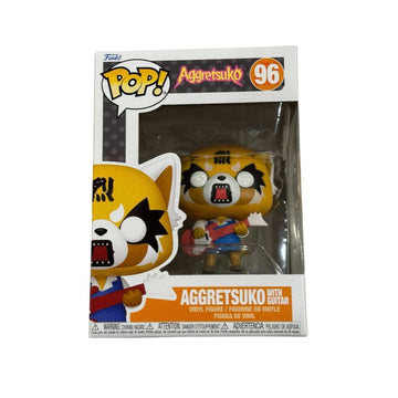 Funko Pop Aggretsuko in rage with guitar vinyl figure #96 sealed collectible