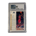 1992-93 Upper Deck McDonalds Michael Jordan P5 card graded CSG 9 Mint in protective case with high-action dunk image