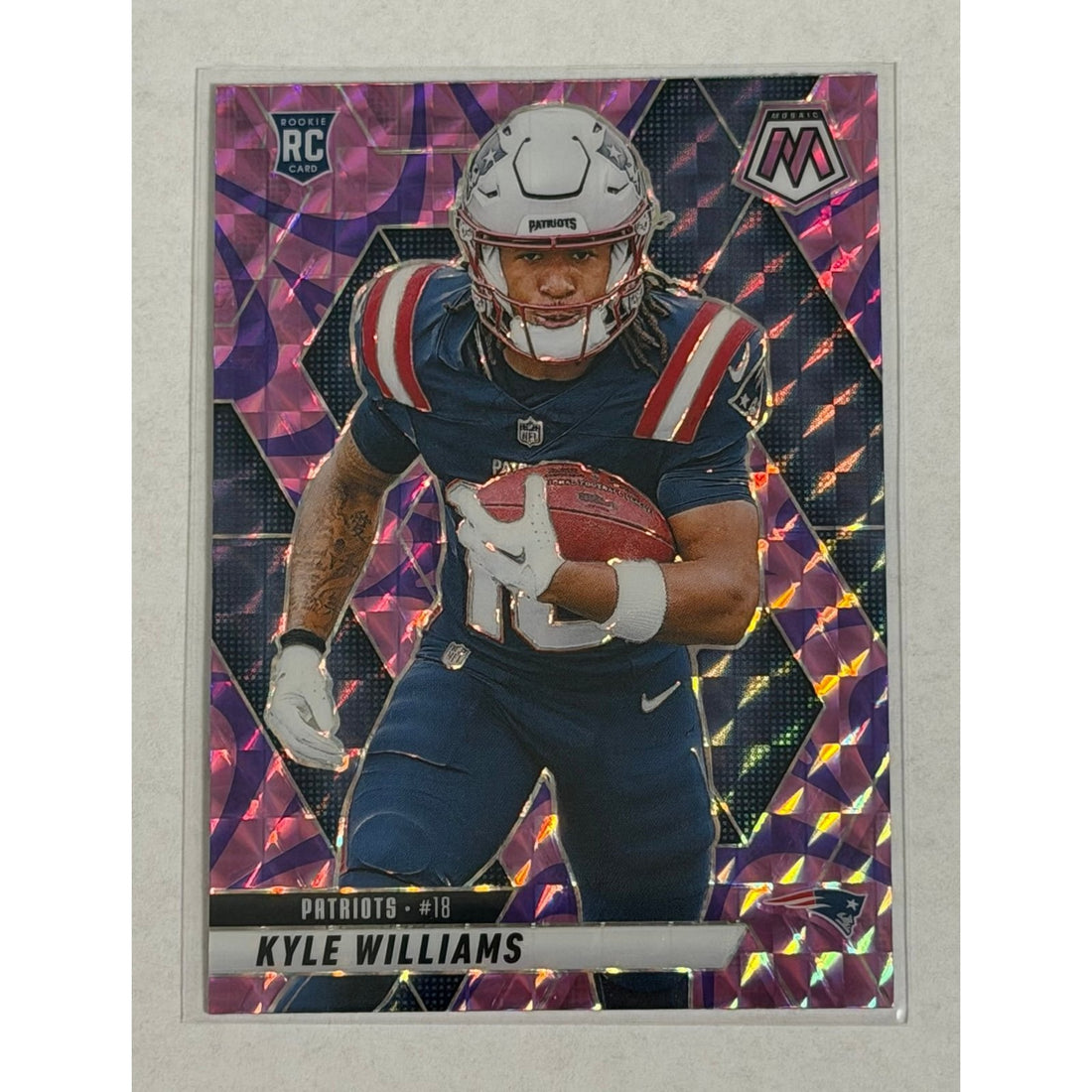 Kyle Williams Panini Kyle Williams RC 2025 Panini Mosaic Prizm 353 NFL New England Patriots Rookie