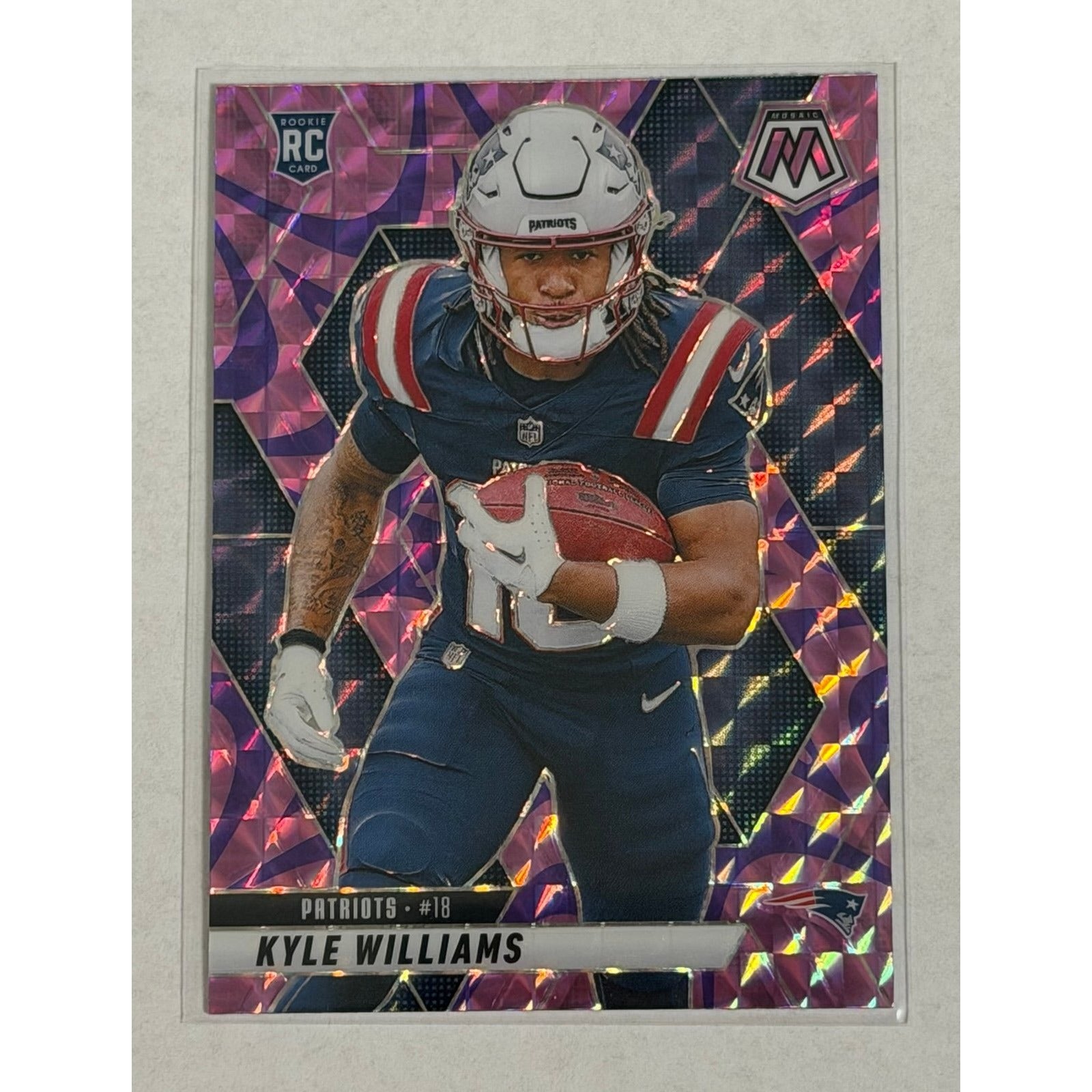 Kyle Williams Panini Kyle Williams RC 2025 Panini Mosaic Prizm 353 NFL New England Patriots Rookie