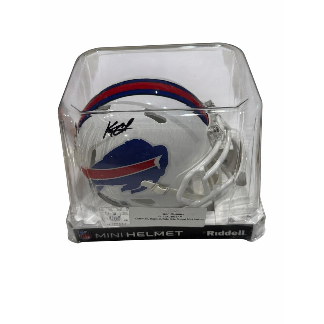 Keon Coleman Autographed NFL Buffalo Bills Speed Mini Helmet Rookie WR COA