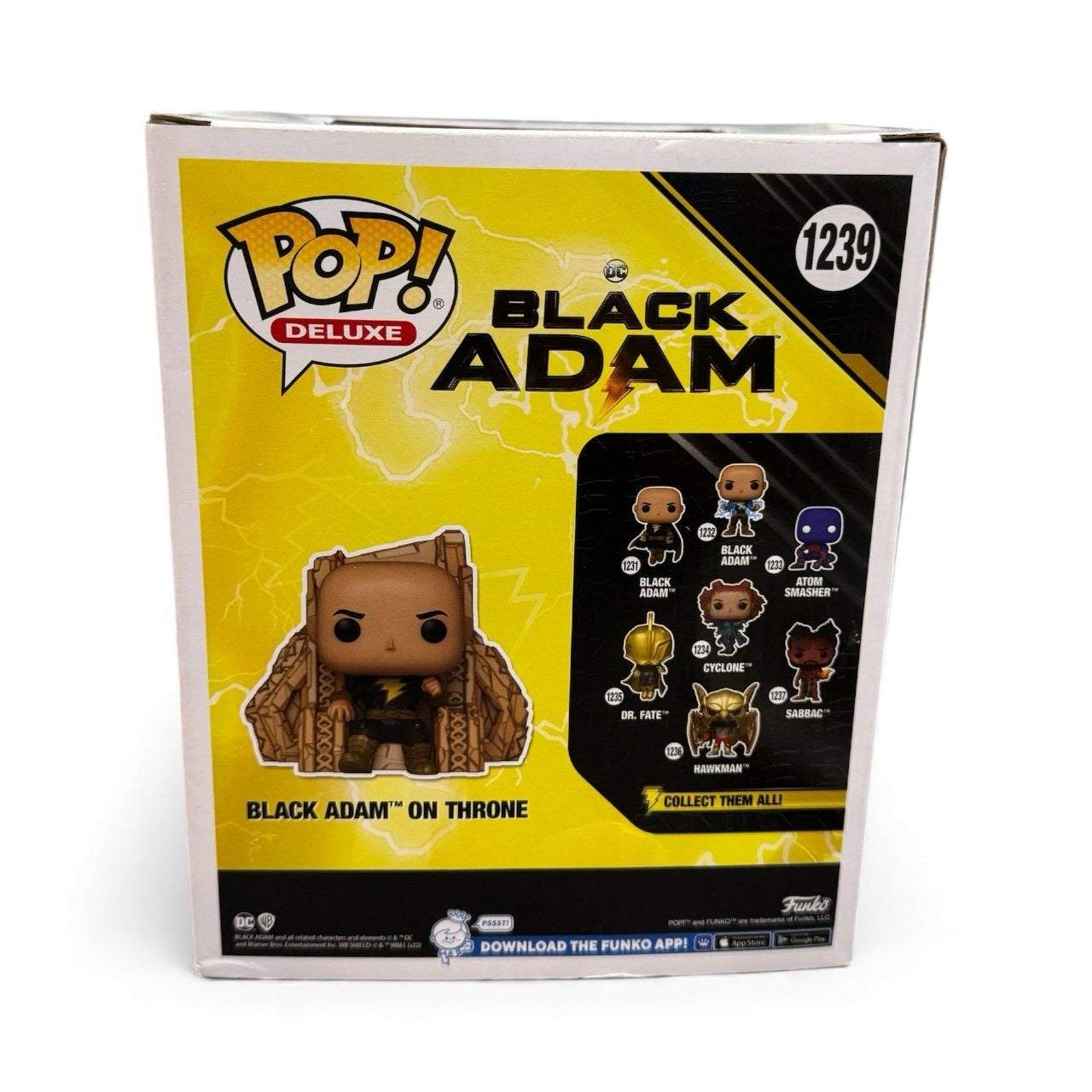 Funko POP Deluxe Black Adam on Throne limited edition collectible figure in box