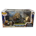 Funko Pop Rides Thor Love and Thunder Goat Boat collectible with Toothgnasher and Toothgrinder in window box packaging