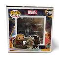 Funko Pop Rides Thor Love and Thunder Goat Boat with Toothgnasher and Toothgrinder collectible figure in window box packaging