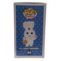 Pillsbury Doughboy Funko Pop 94 Limited Edition vinyl figure in box with Easter basket and polka dot background