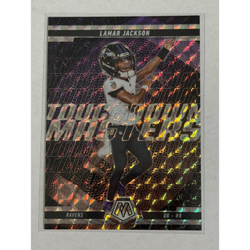 Lamar Jackson Panini Lamar Jackson 2025 Panini Mosaic Touchdown Masters 5 NFL Baltimore Ravens Inser