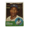 Willie Davis 1963 Topps vintage baseball card Los Angeles Dodgers center fielder