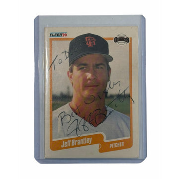 Jeff Brantley 1990 Fleer #52 Signed Auto MLB San Francisco Giants