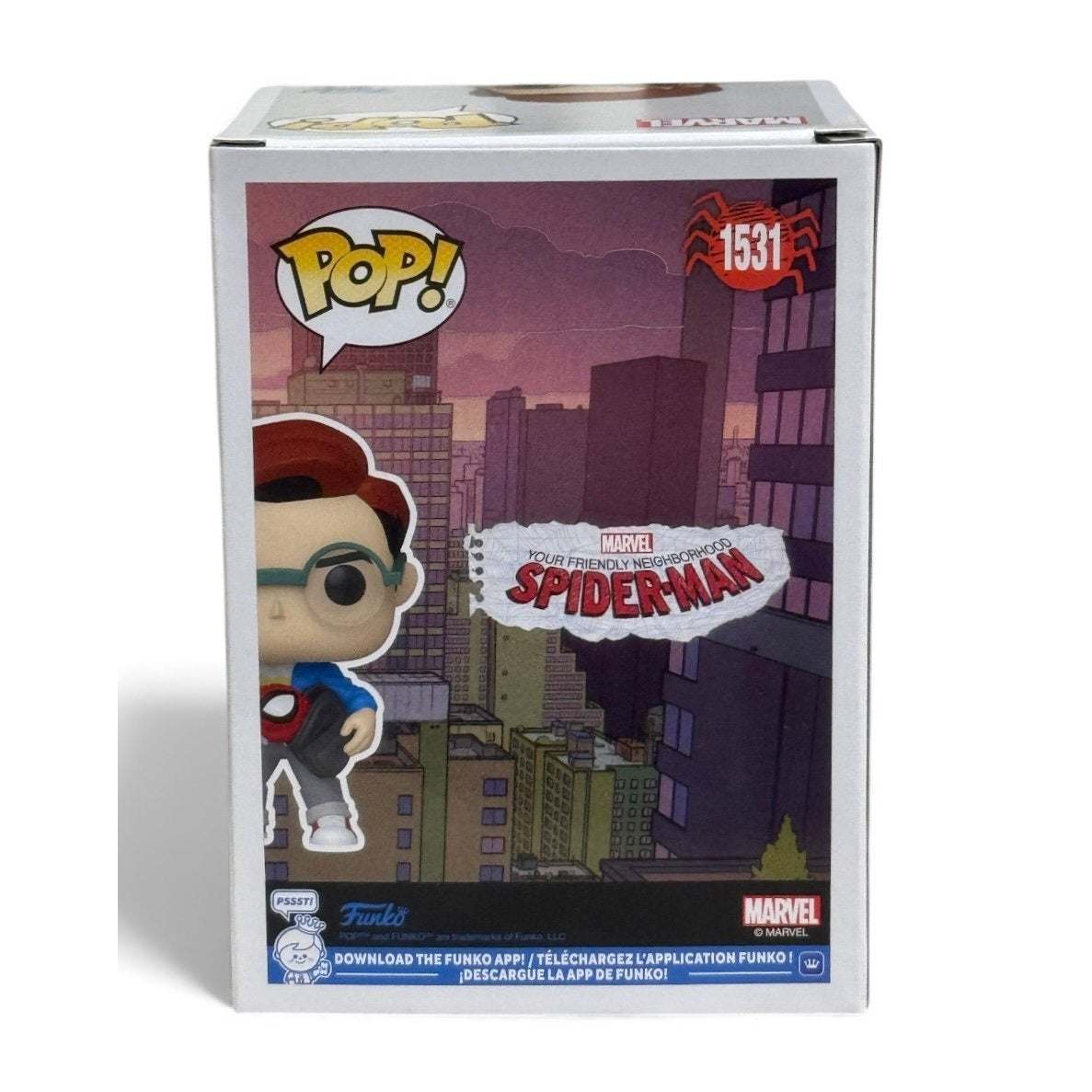 Funko Pop Peter Parker #1531 Marvel Spider-Man sealed collectible box display