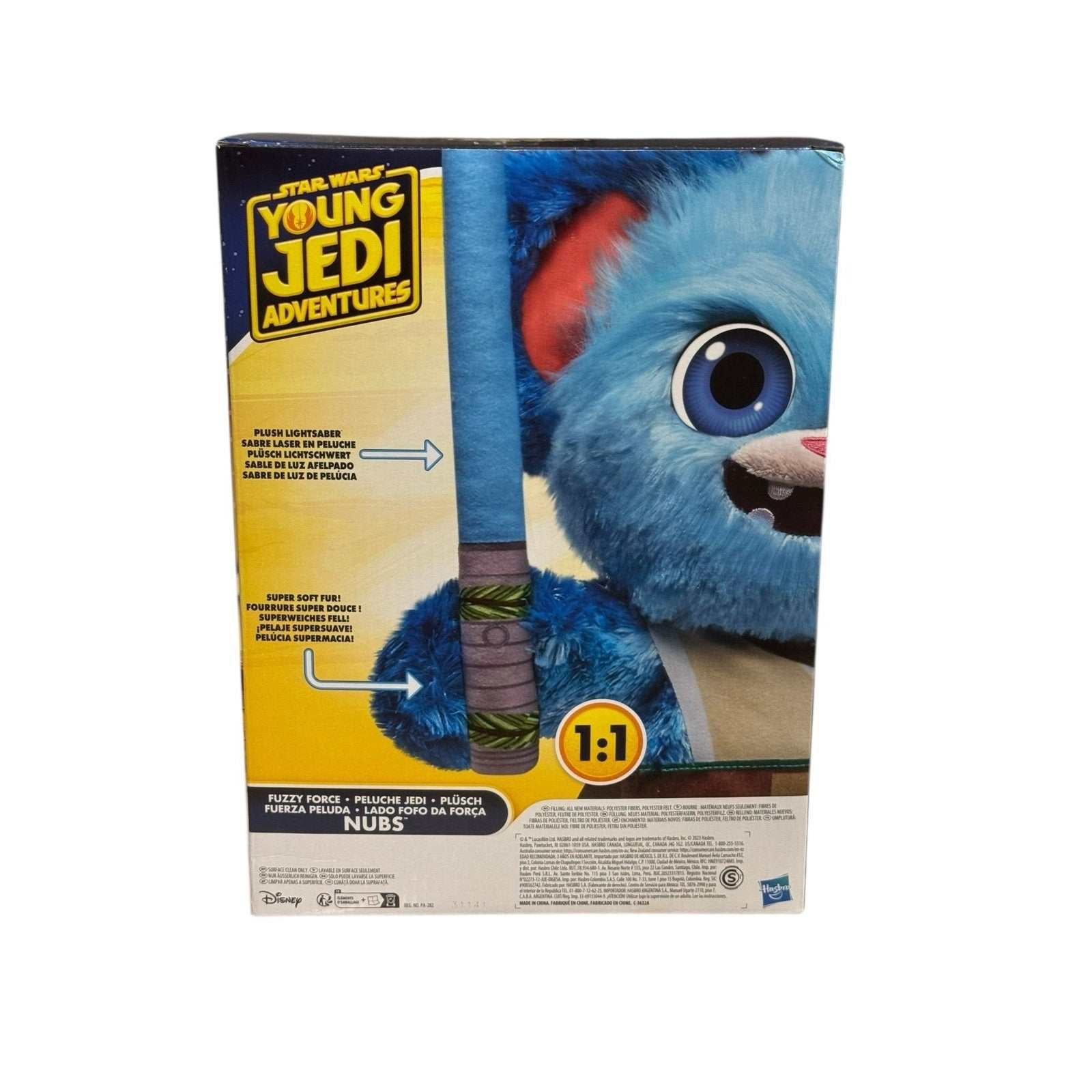 Star Wars Young Jedi Adventures Nubs 12 inch Fuzzy Force plush with lightsaber by Hasbro